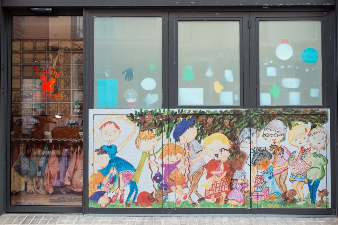 L'entrada del carrer Casanova 62.