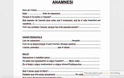 FEM UNA ANAMNESI